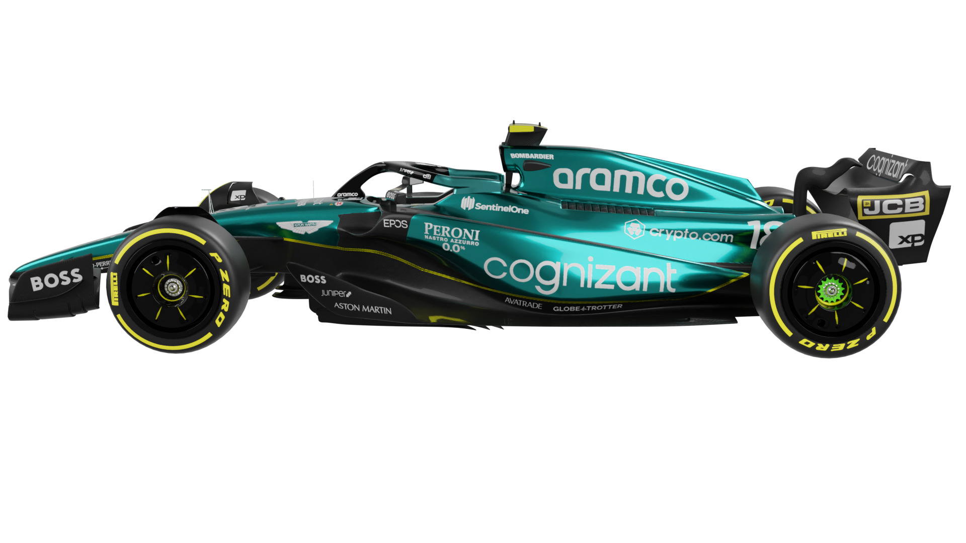 Aston Martin F1 AMR23 2023 3D model_1