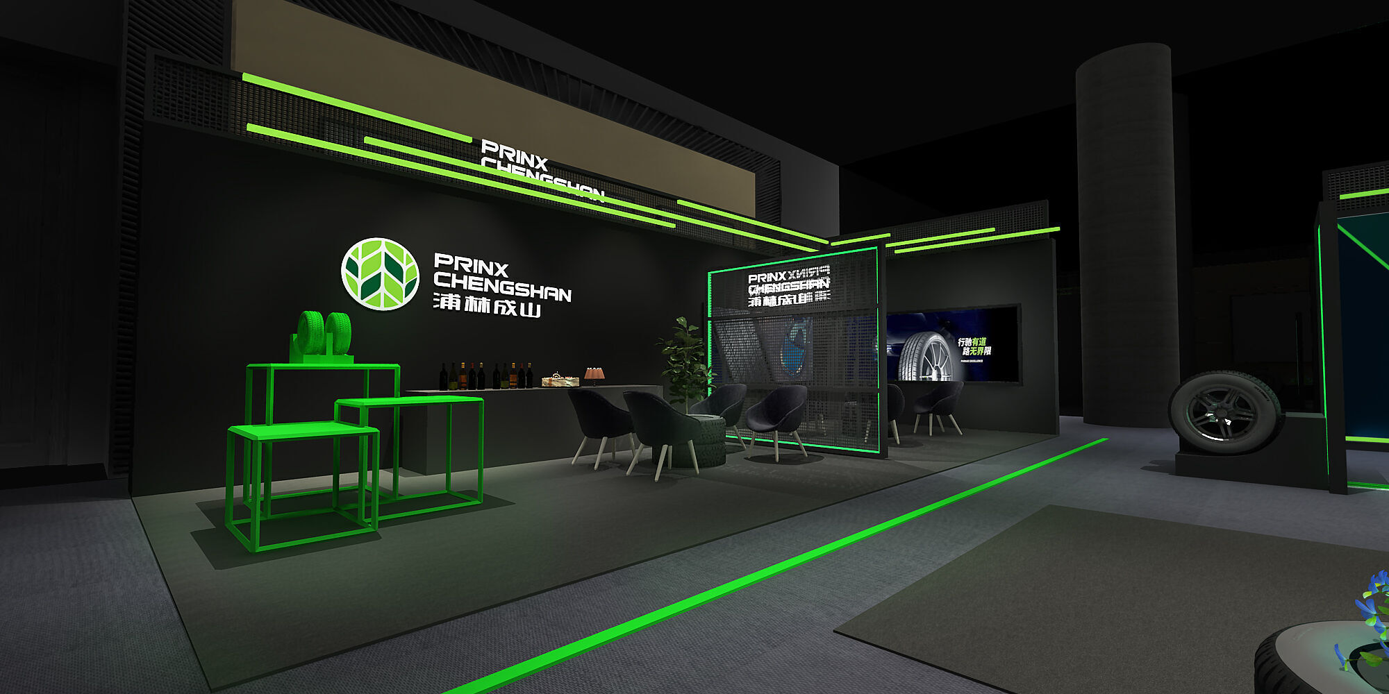 exhibition Low-poly 3D model_7