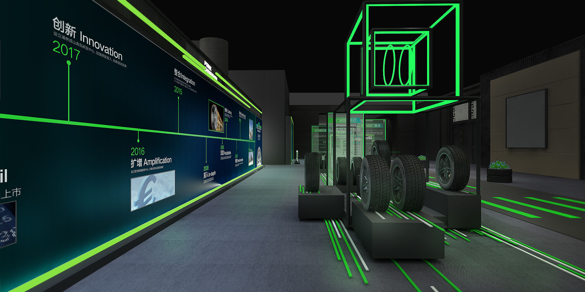 exhibition Low-poly 3D model_4