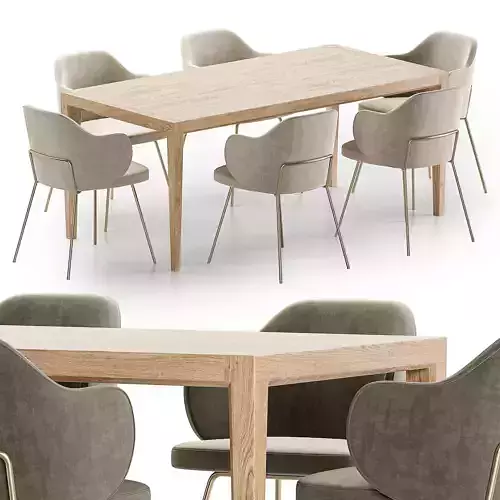 yunia chair nizou table