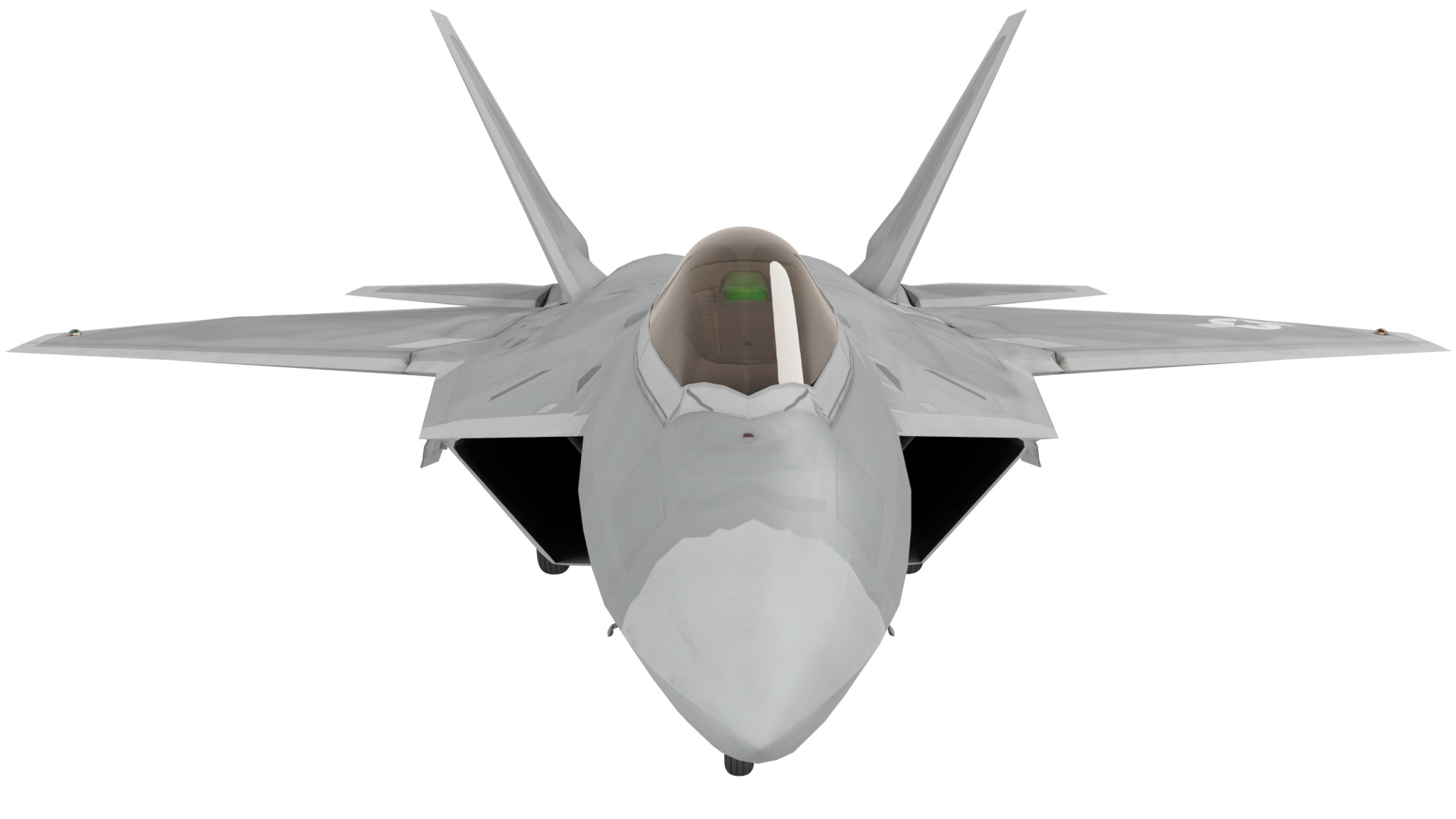 F-22 Raptor Fighter Jet 3D model_7