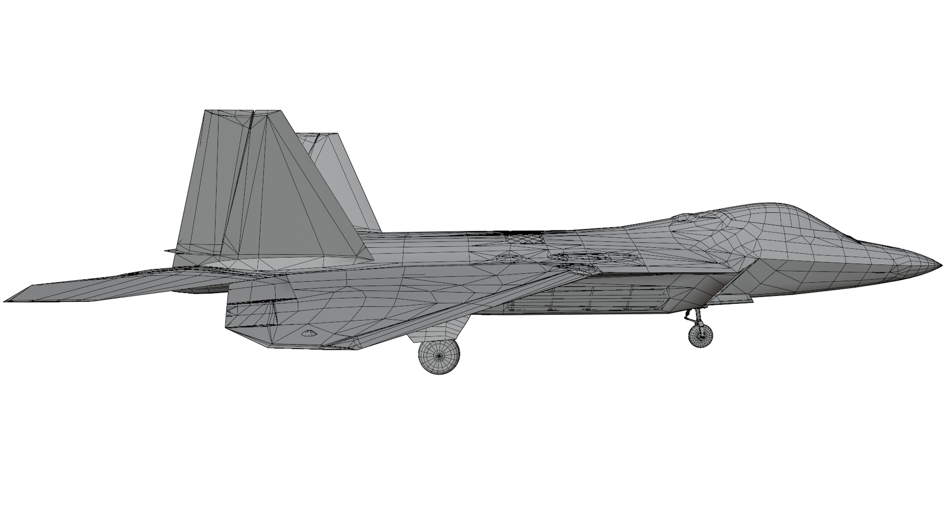 F-22 Raptor Fighter Jet 3D model_14