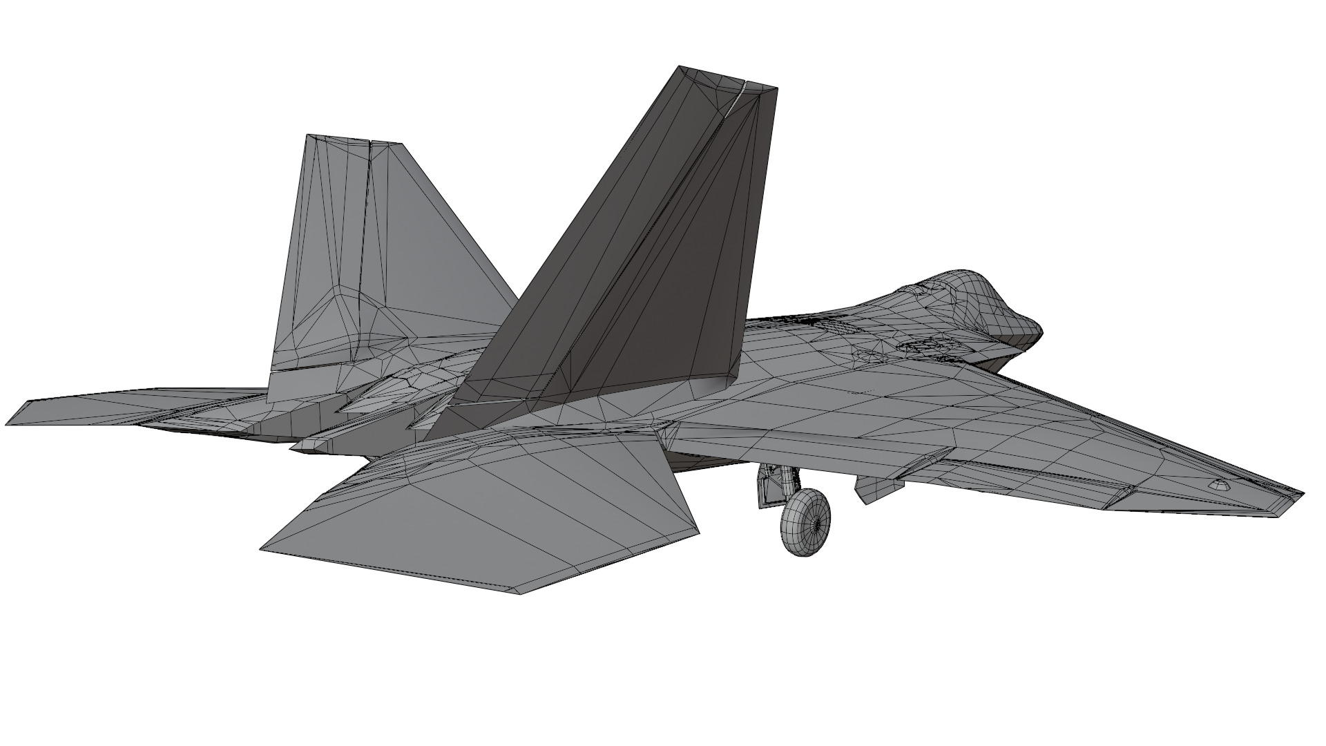 F-22 Raptor Fighter Jet 3D model_13