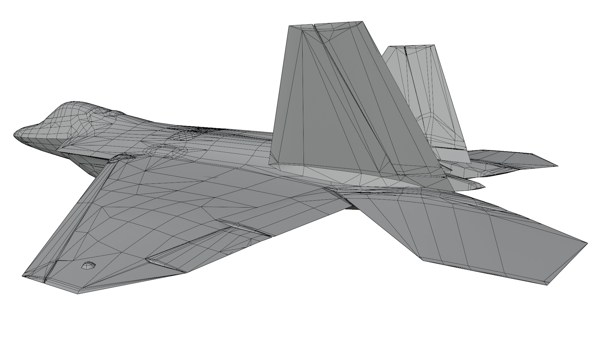 F-22 Raptor Fighter Jet 3D model_11