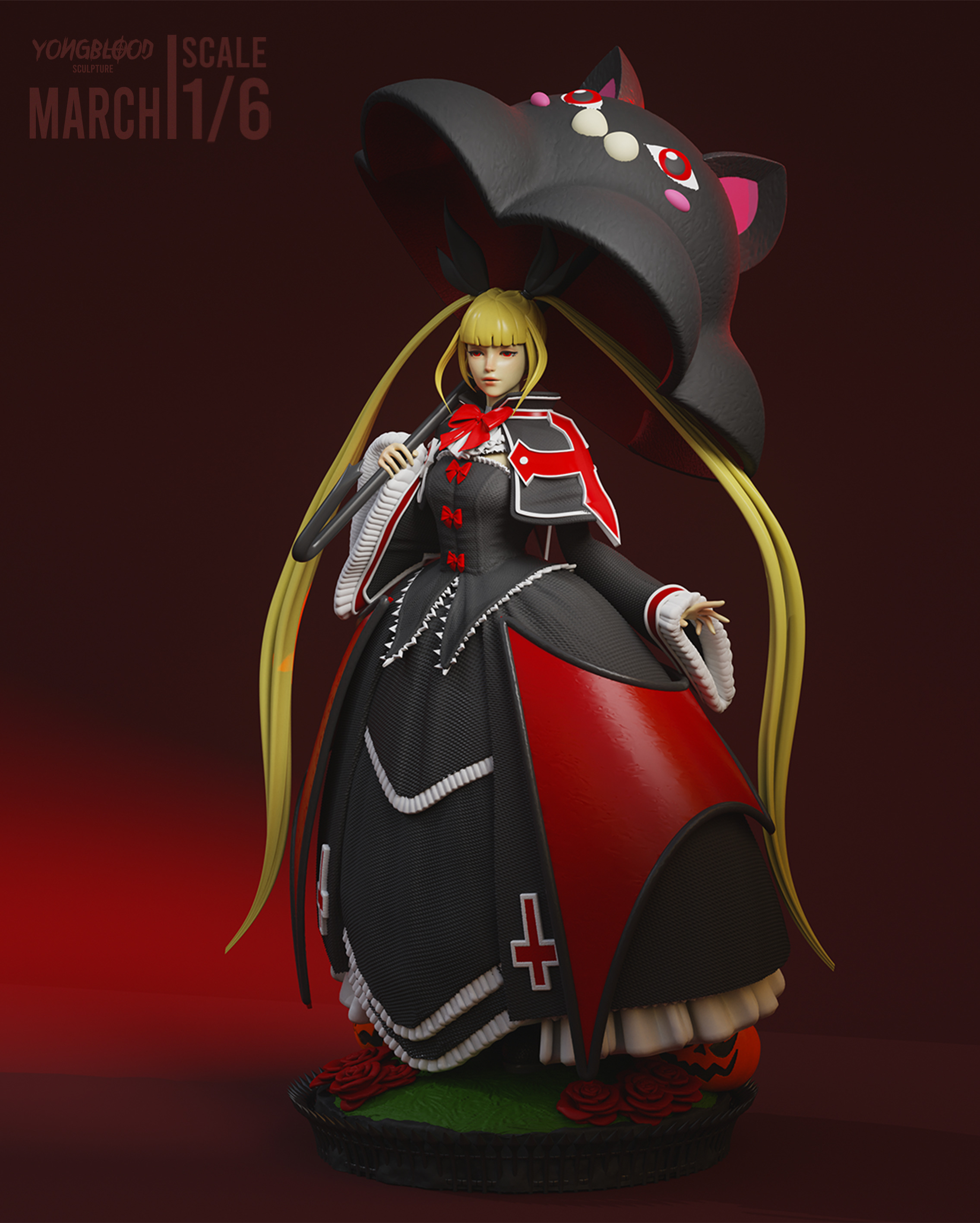 Rachel Alucard STL - Yongblood Sculpture 3D print model_1