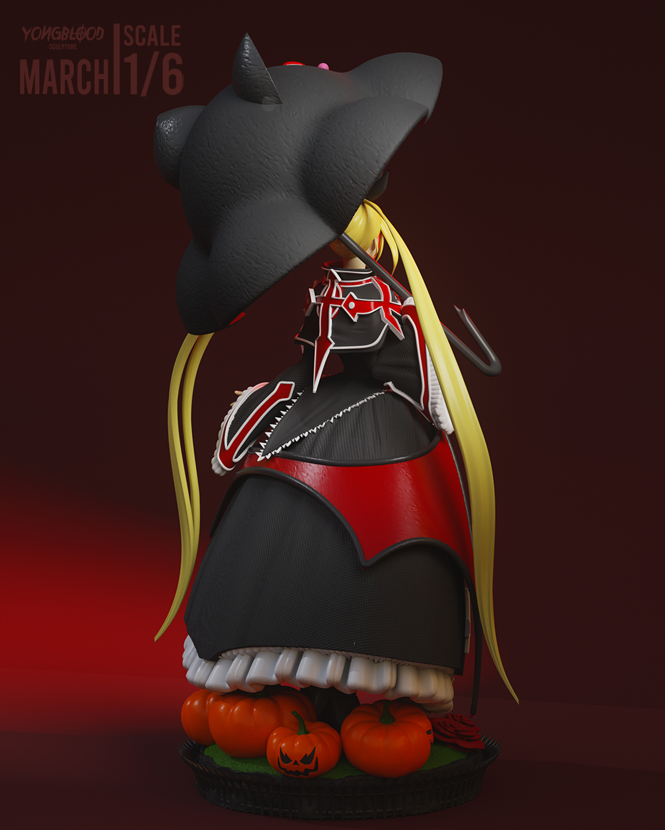 Rachel Alucard STL - Yongblood Sculpture 3D print model_5