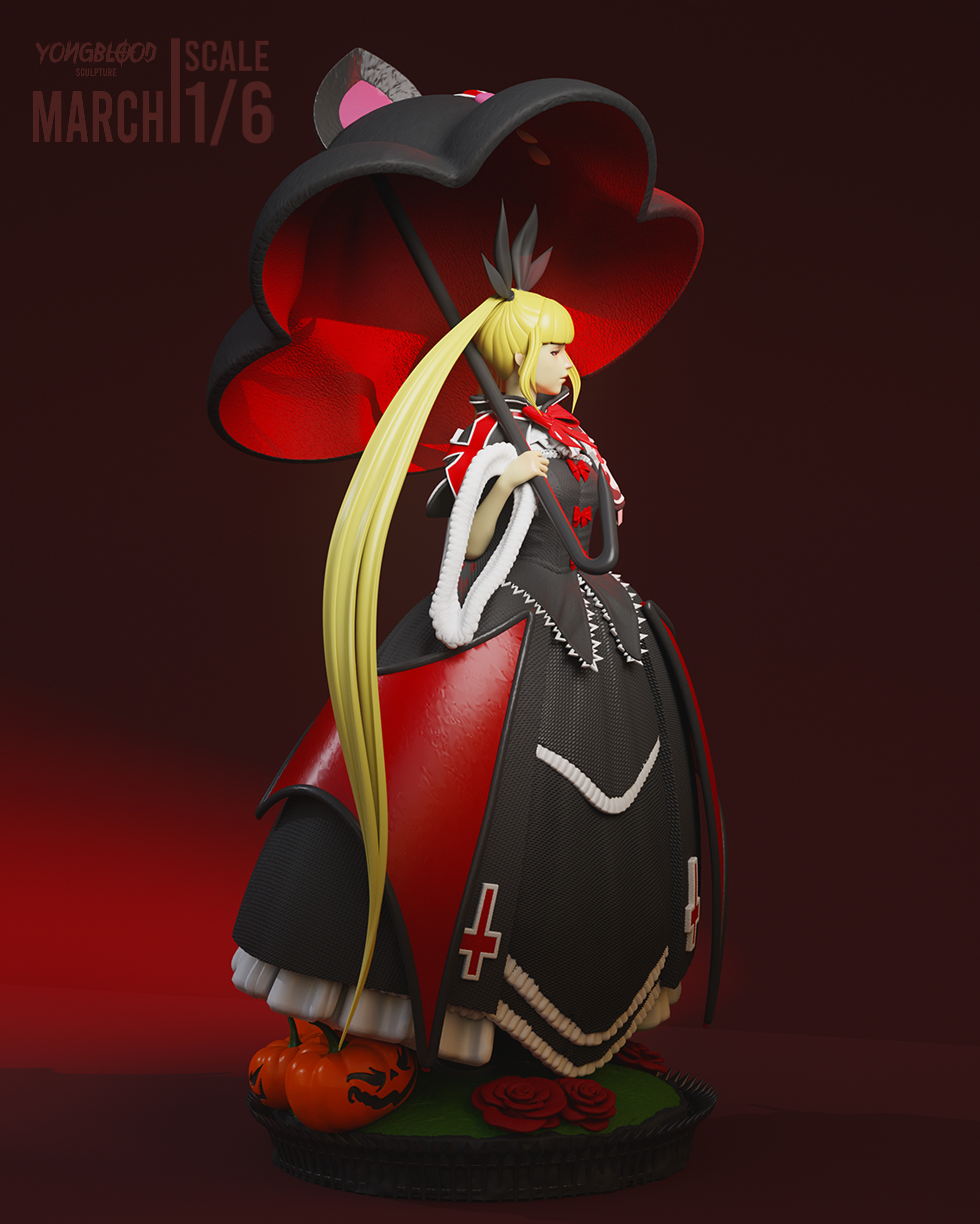 Rachel Alucard STL - Yongblood Sculpture 3D print model_6