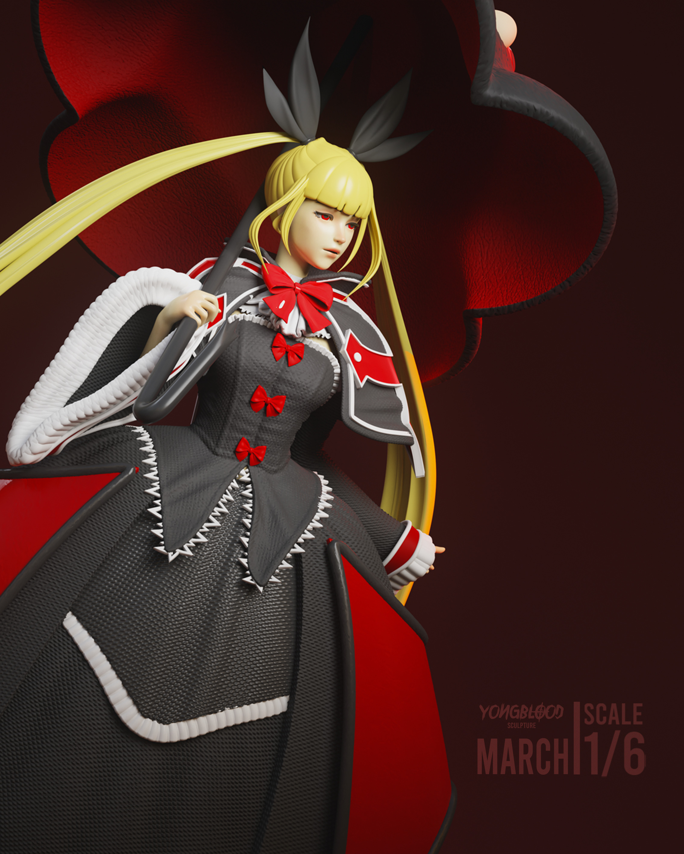 Rachel Alucard STL - Yongblood Sculpture 3D print model_2