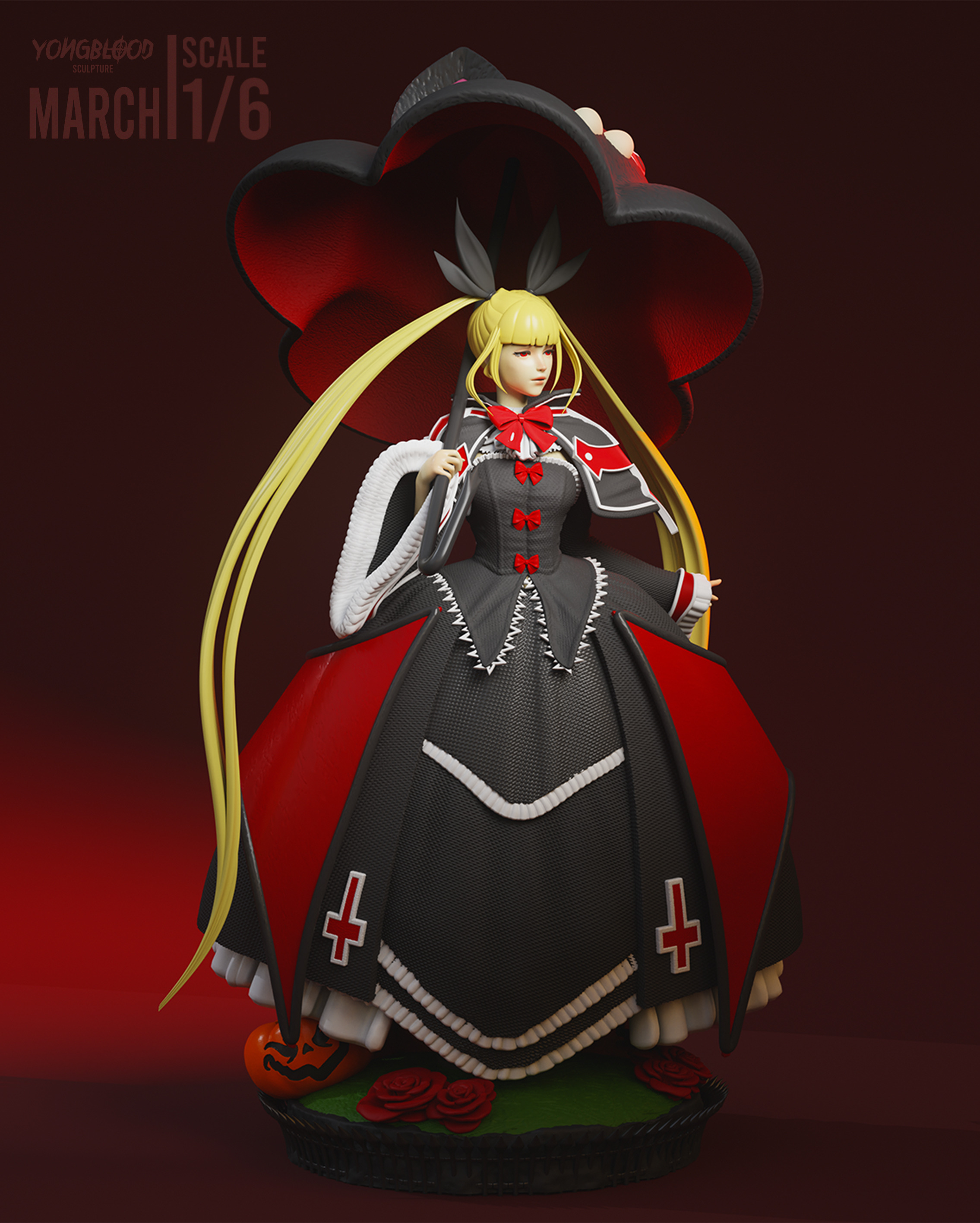 Rachel Alucard STL - Yongblood Sculpture 3D print model_3