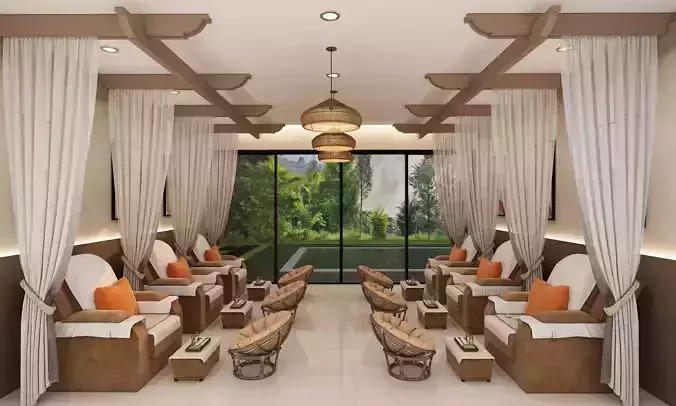 Foot spa interior design