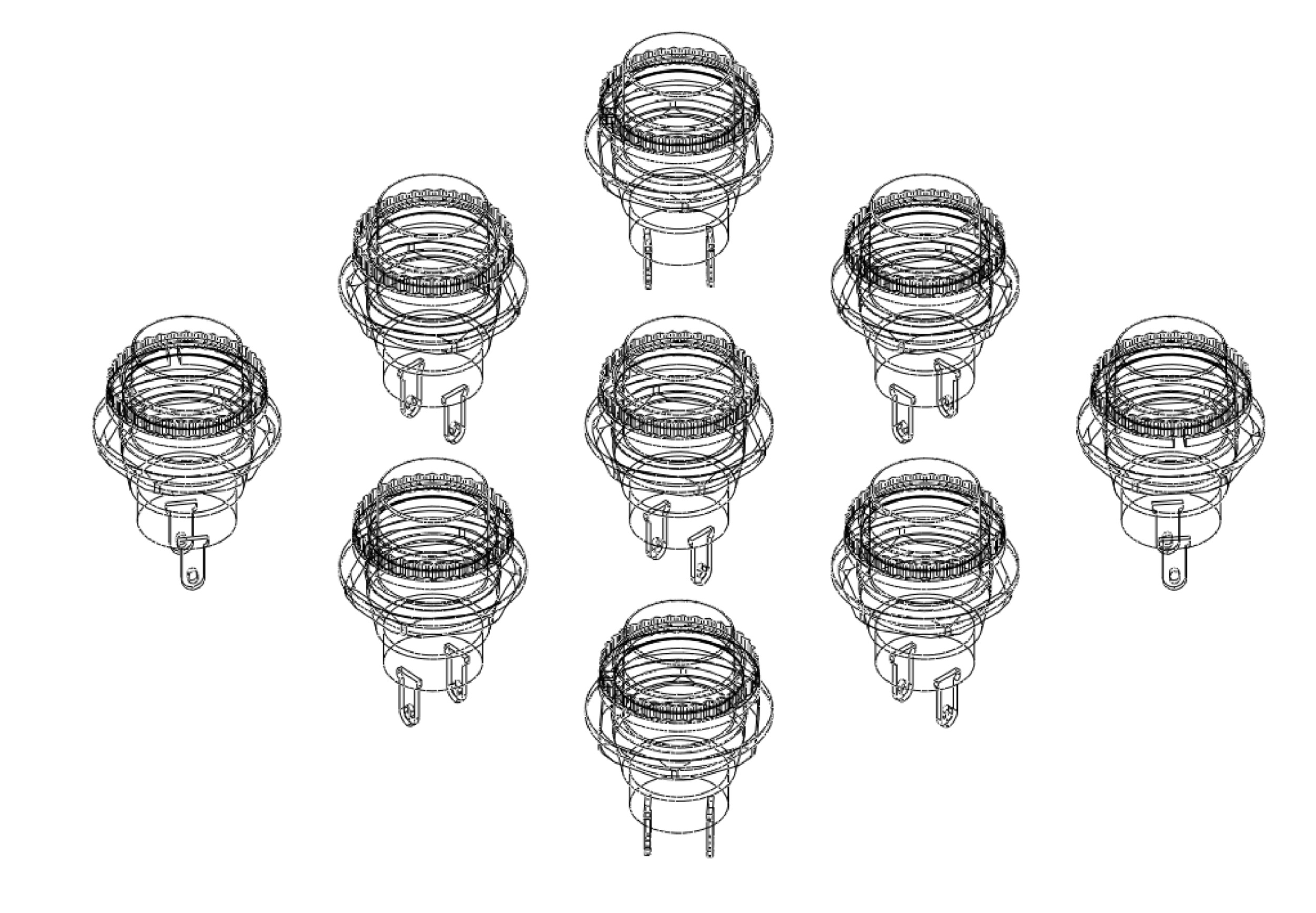 SET COLORFUL PUSH BUTTON MOMENTARY SELF RESET PRESS SWITCH SMALL 3D model_29