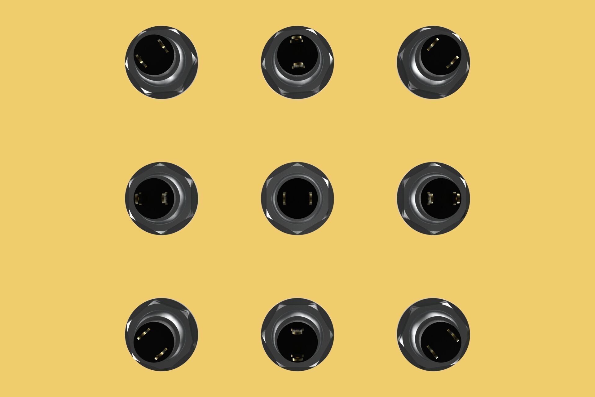 SET COLORFUL PUSH BUTTON MOMENTARY SELF RESET PRESS SWITCH SMALL 3D model_2