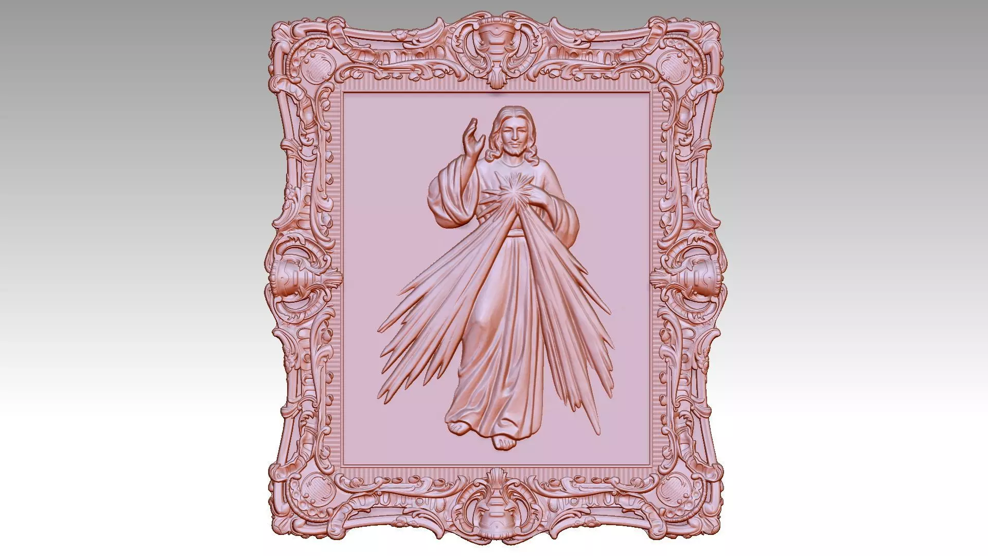 Divine Mercy reliefs 3D print model