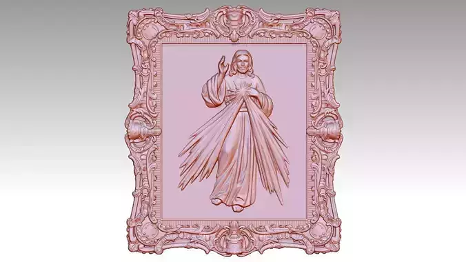 Divine Mercy reliefs 3D print model