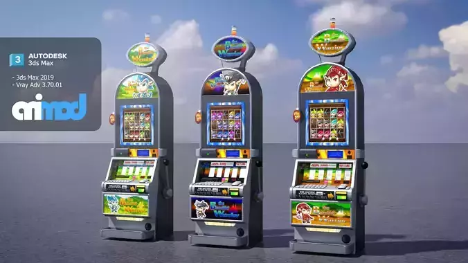 Slot Machine 0001 3D model