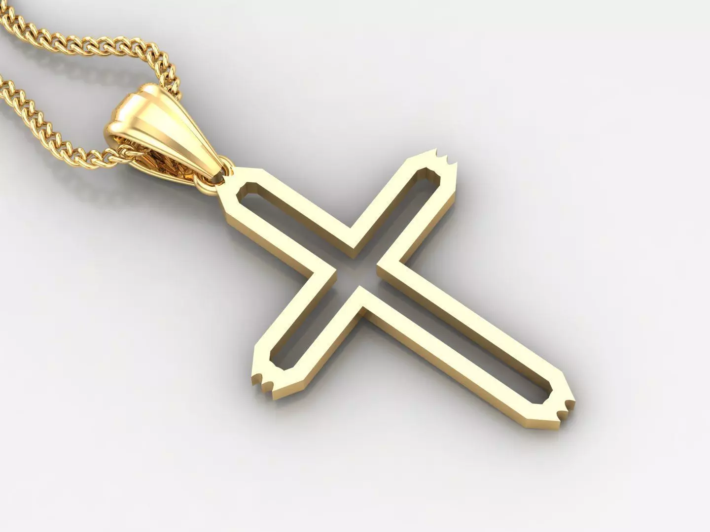 Cross Jesus Christ Pendant 4CP026 3DM STL 3D print model_0