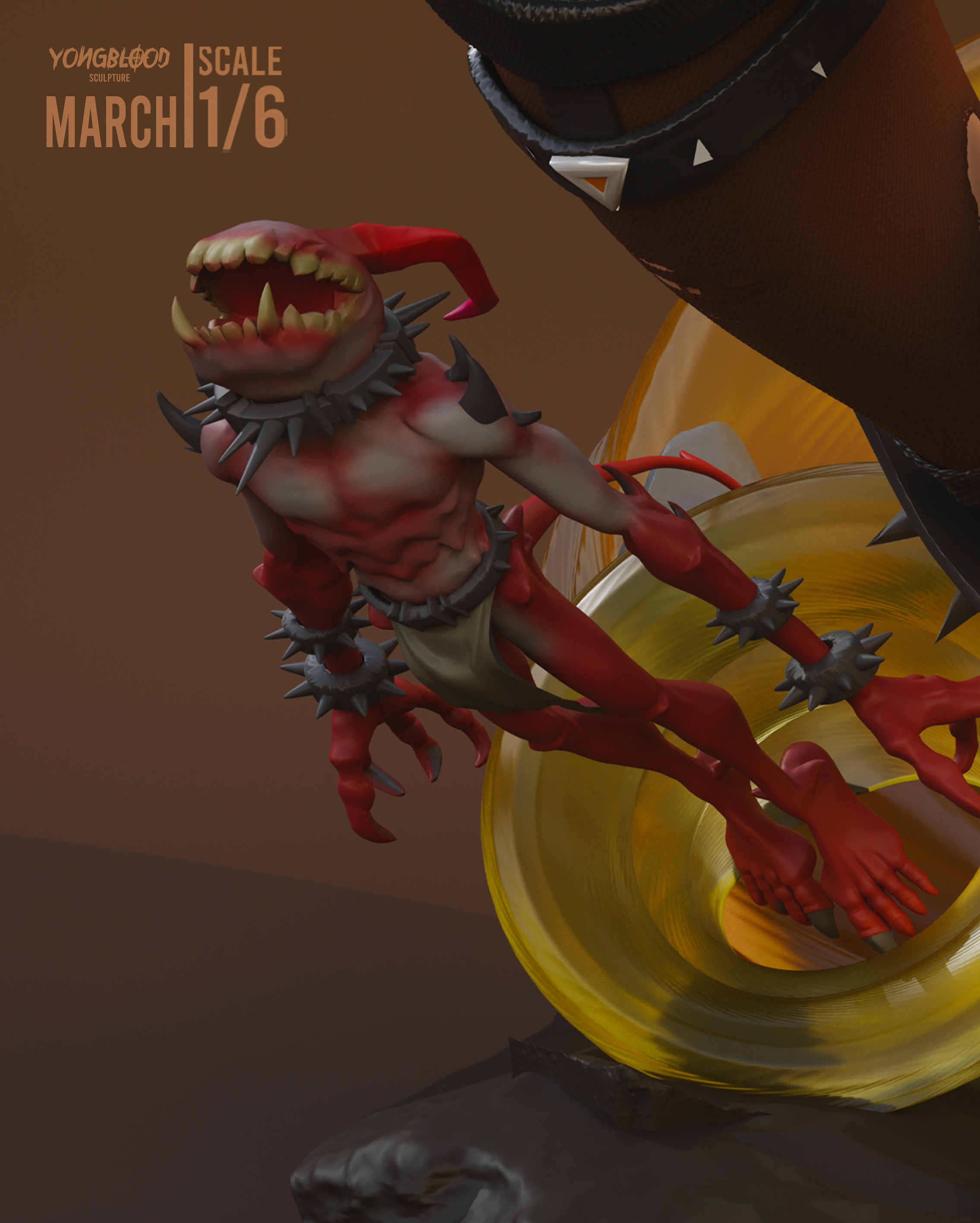 Magik Marvel Rival STL - Yongblood Sculpture 3D print model_8