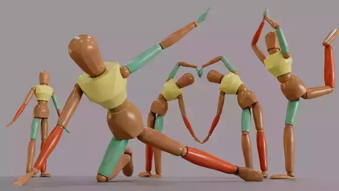 Mannequin - MAYA Rigged