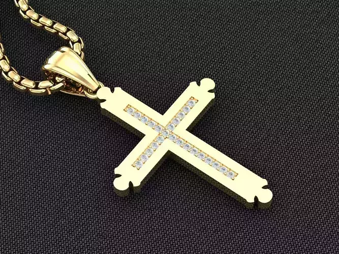 Cross Pendant 3CP100 3DM STL For Print