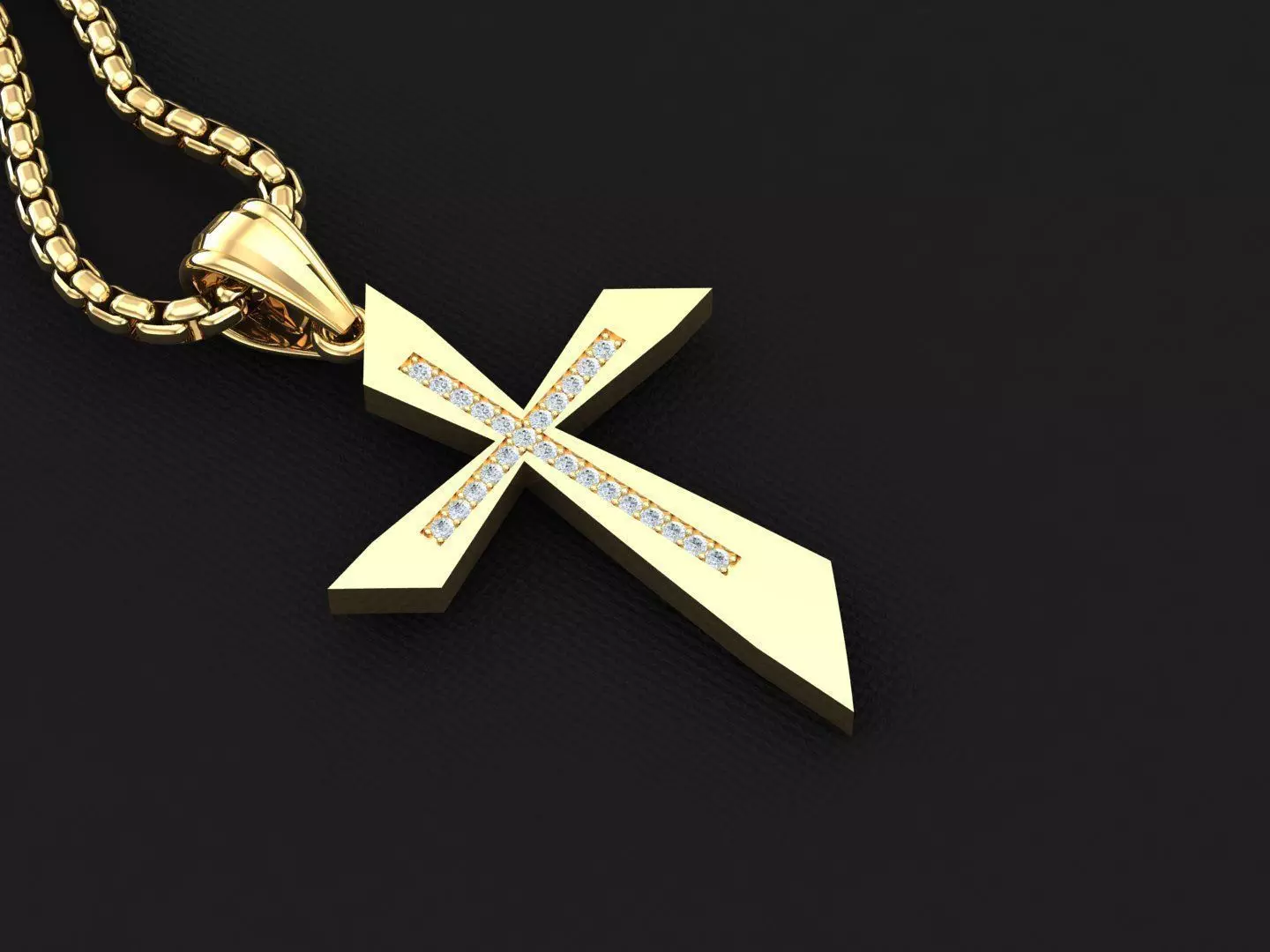 Cross Pendant 3CP008 3DM STL For Print 3D print model_0
