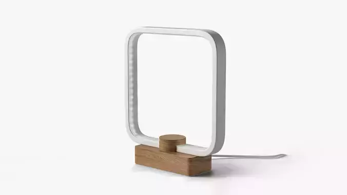 MINIMALIST LED WOOD TABLE LAMP 3D model