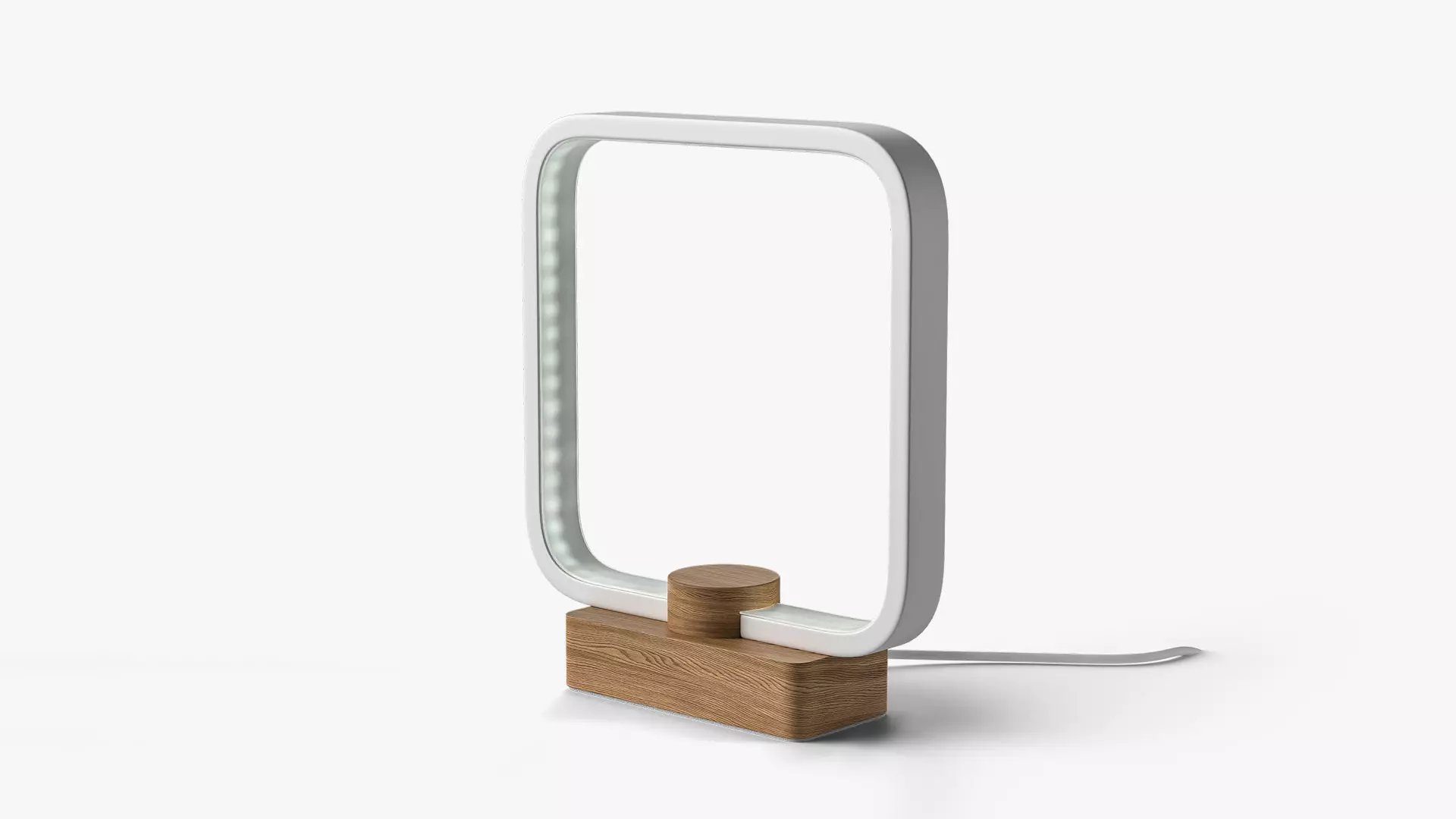 MINIMALIST LED WOOD TABLE LAMP 3D model_0