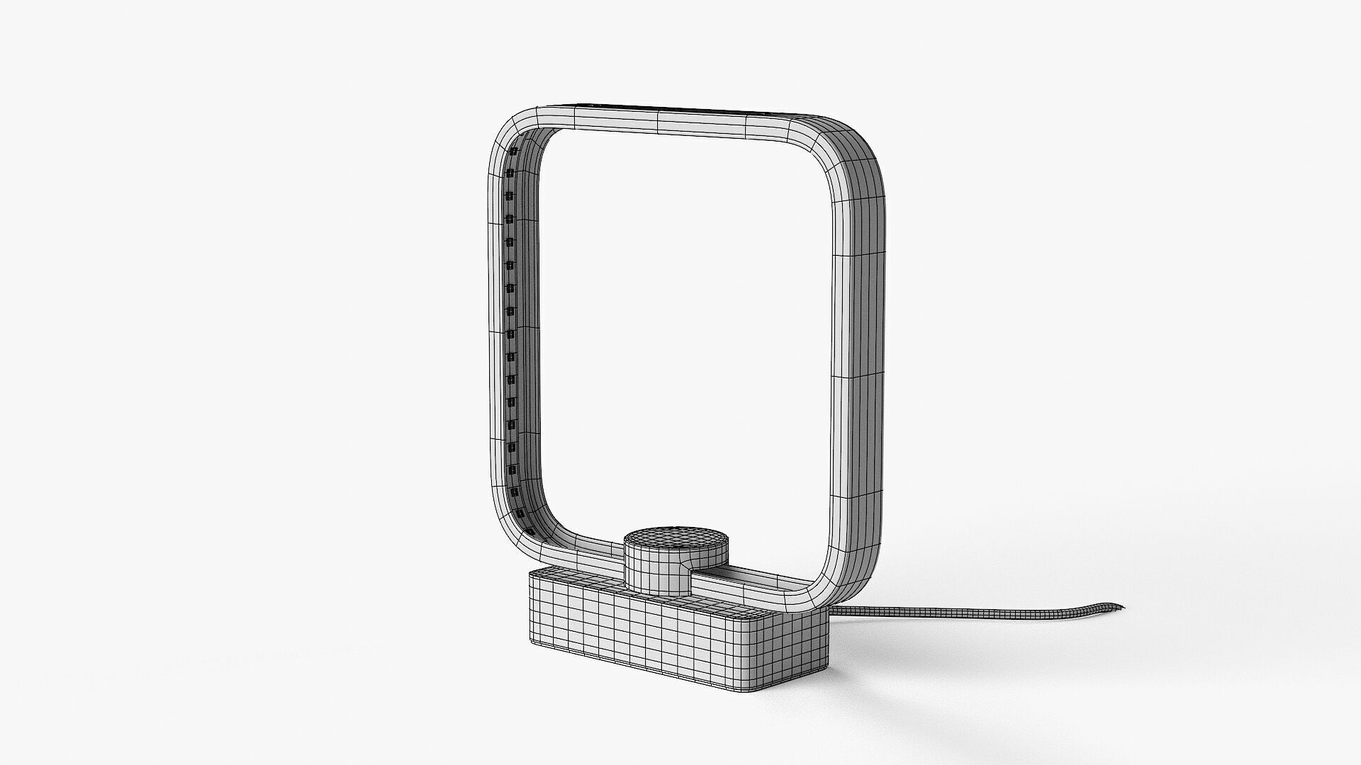 MINIMALIST LED WOOD TABLE LAMP 3D model_9