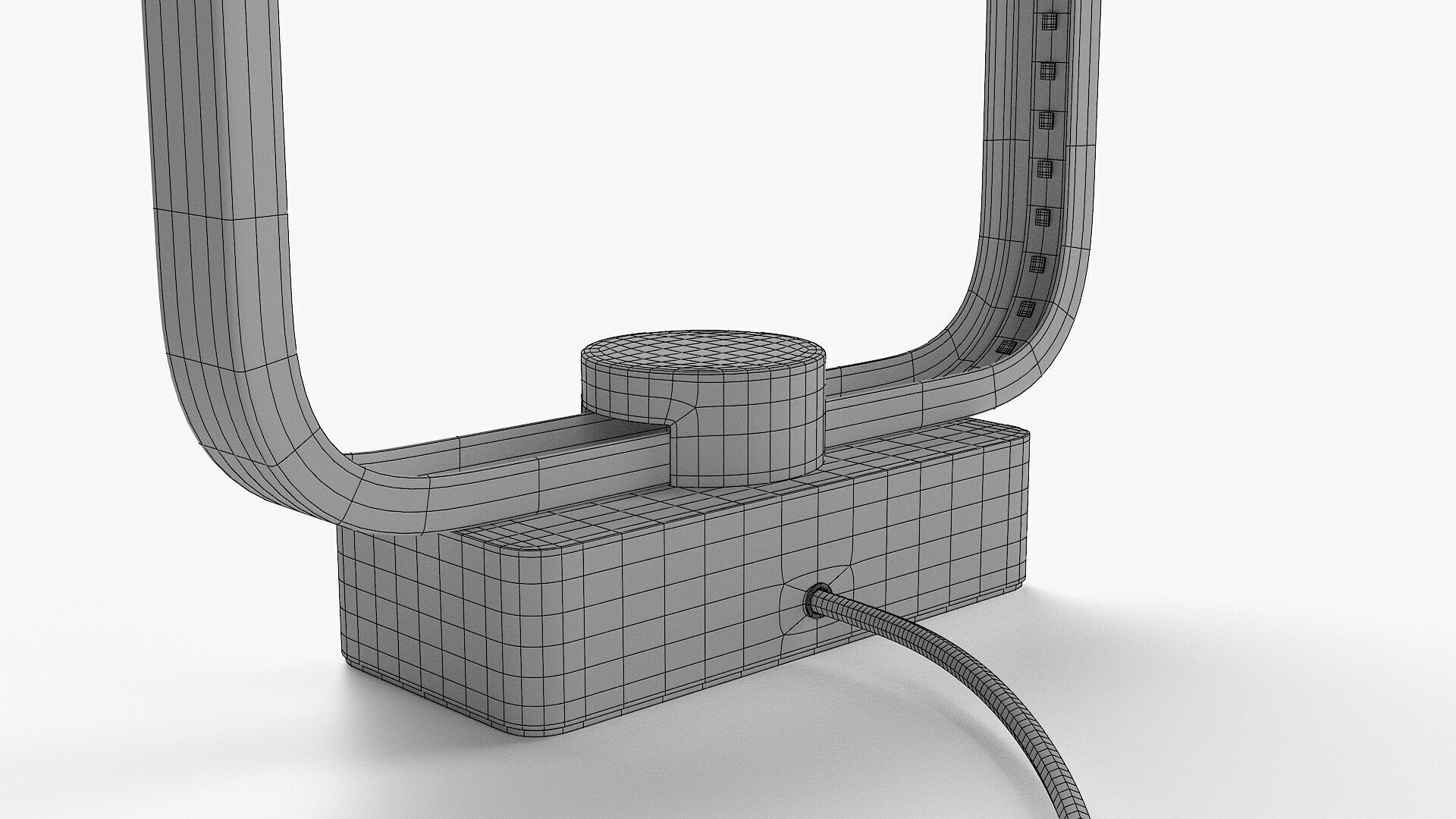 MINIMALIST LED WOOD TABLE LAMP 3D model_13