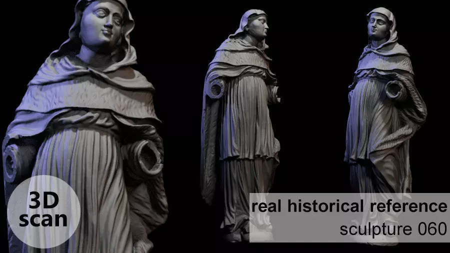 Wooden sculpture 060 3D print model