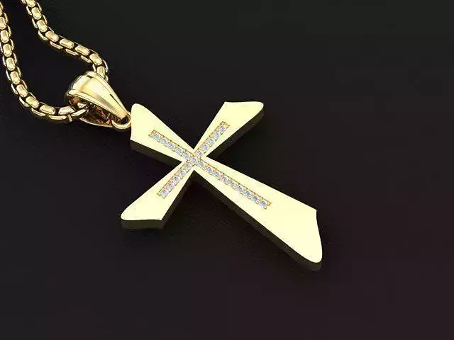 Cross Pendant 3CP004 3DM STL For Print