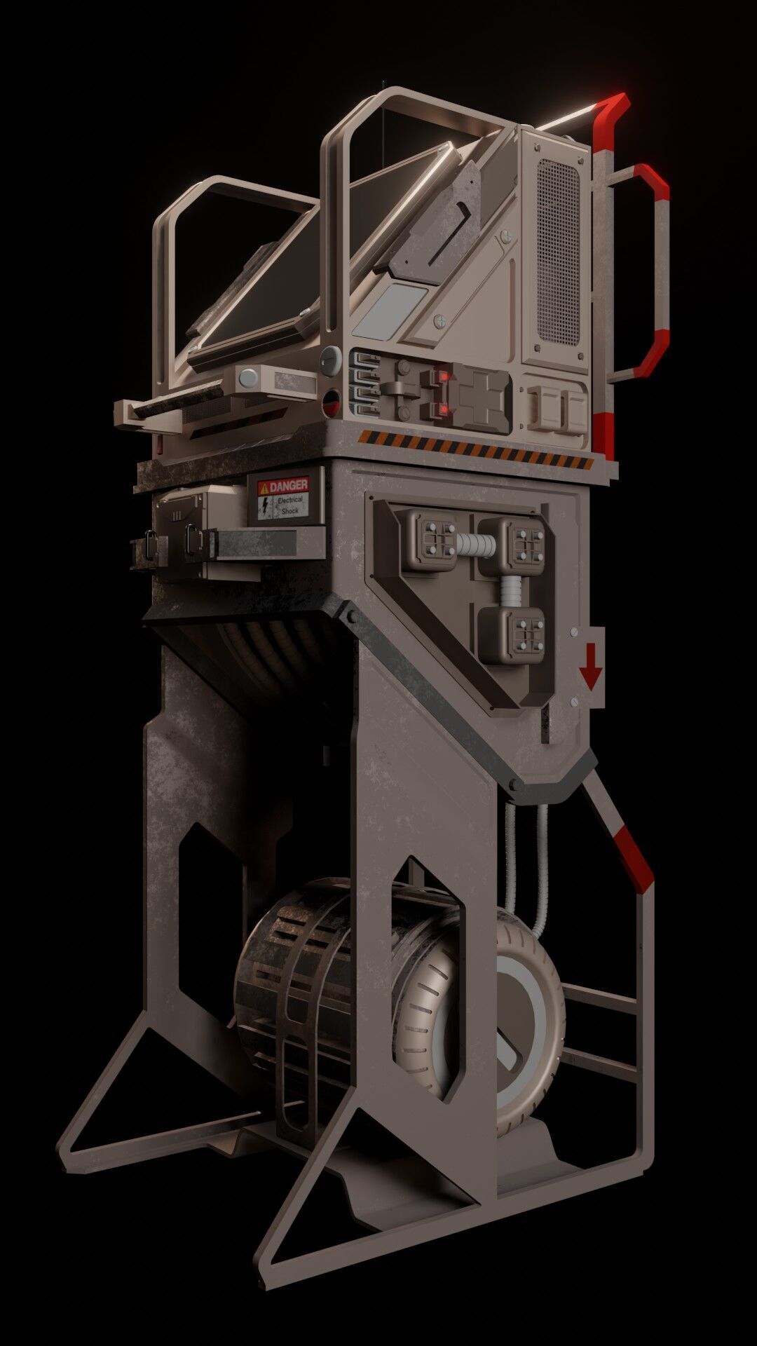 Research control room 3D model_11