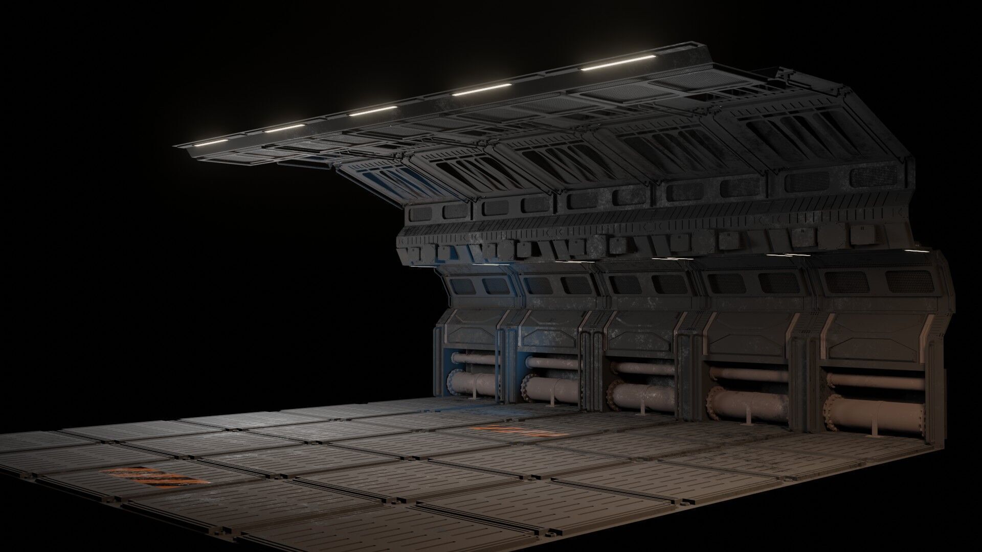 Research control room 3D model_8