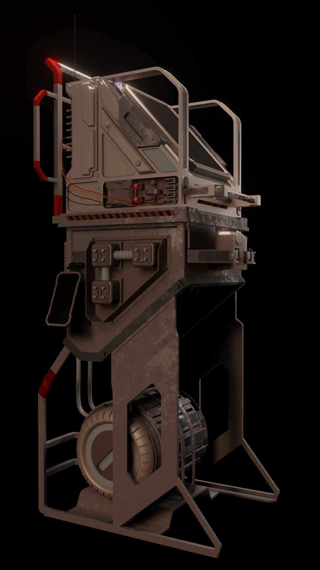 Research control room 3D model_9