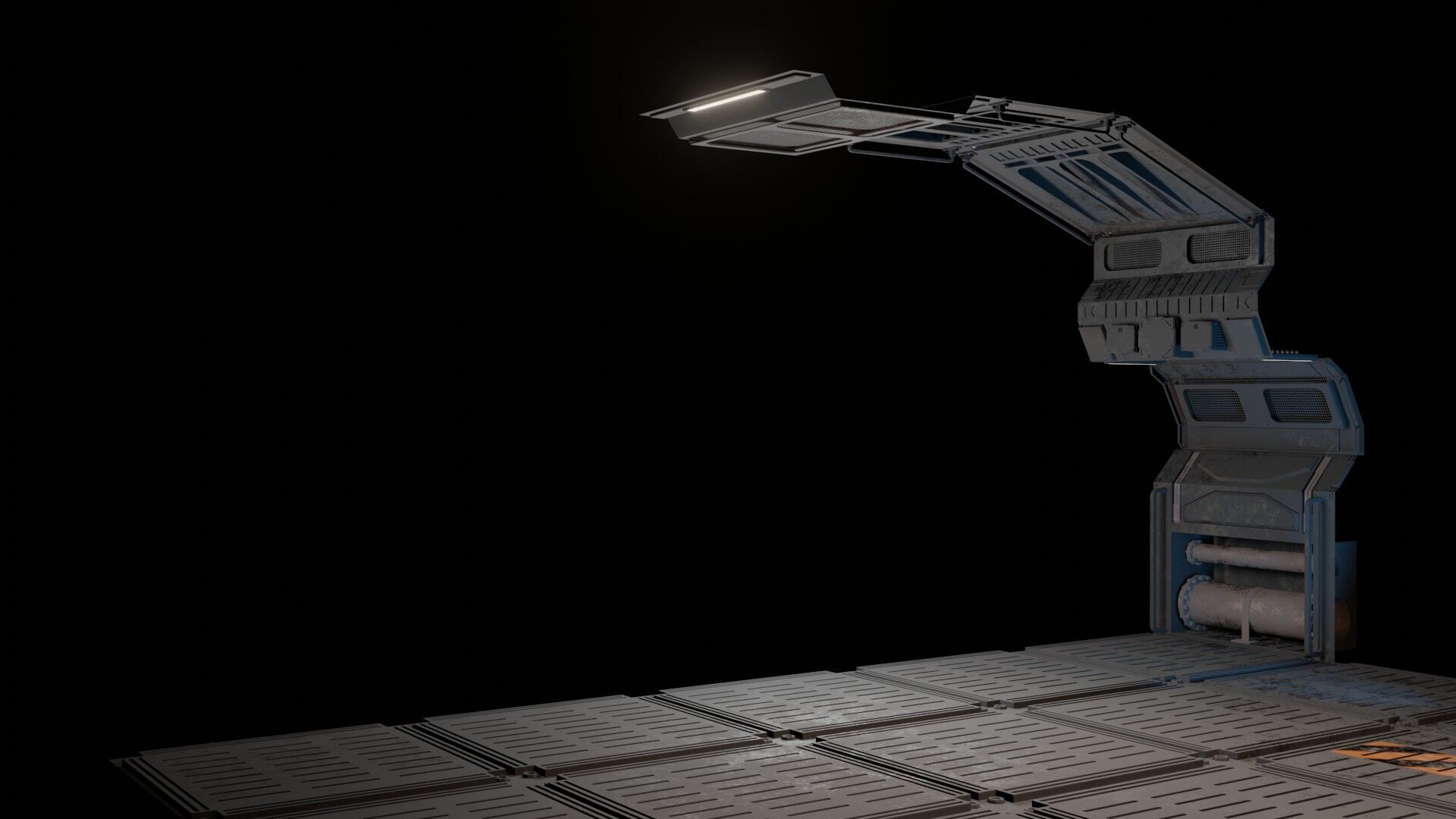 Research control room 3D model_7