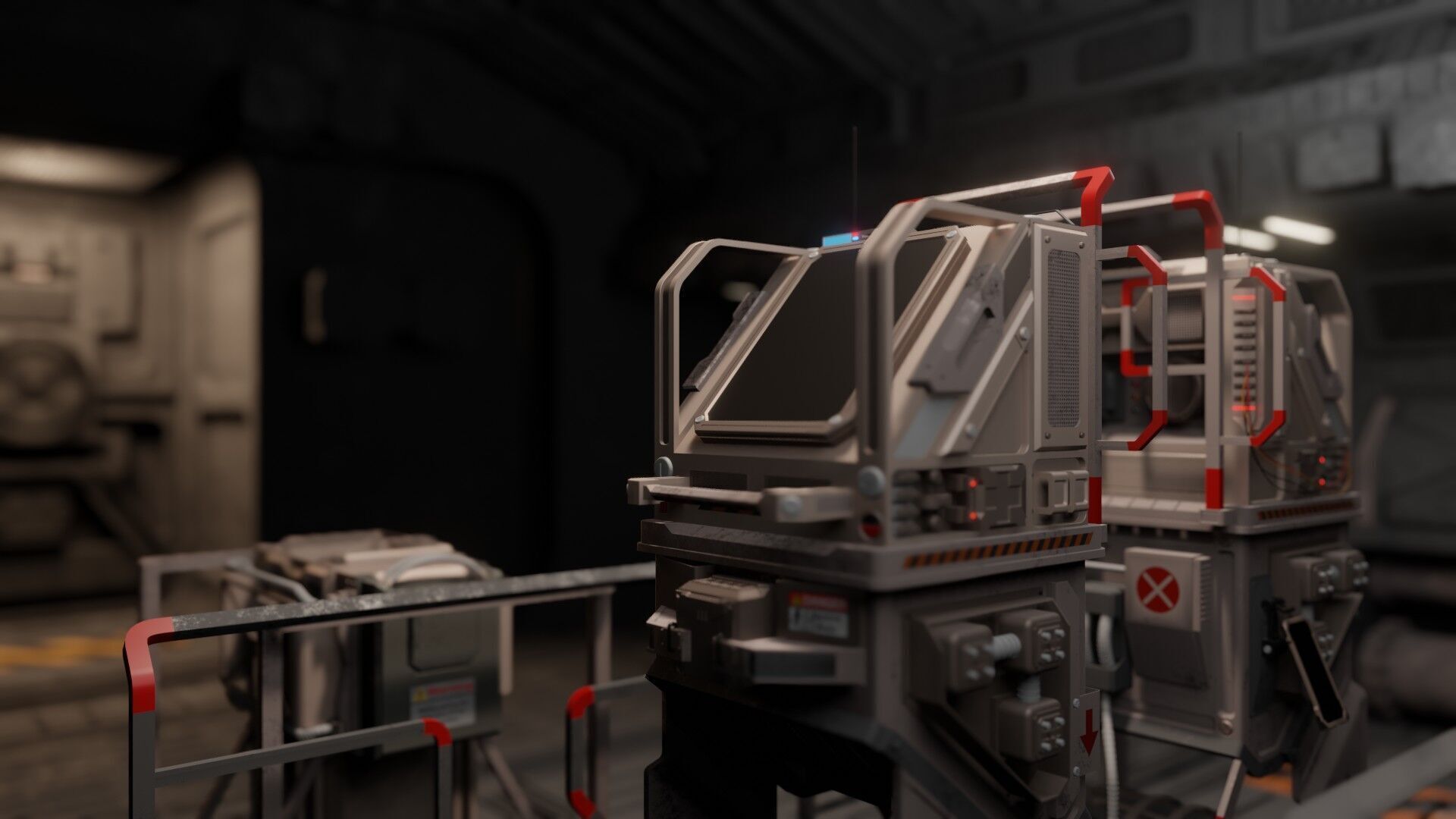 Research control room 3D model_29