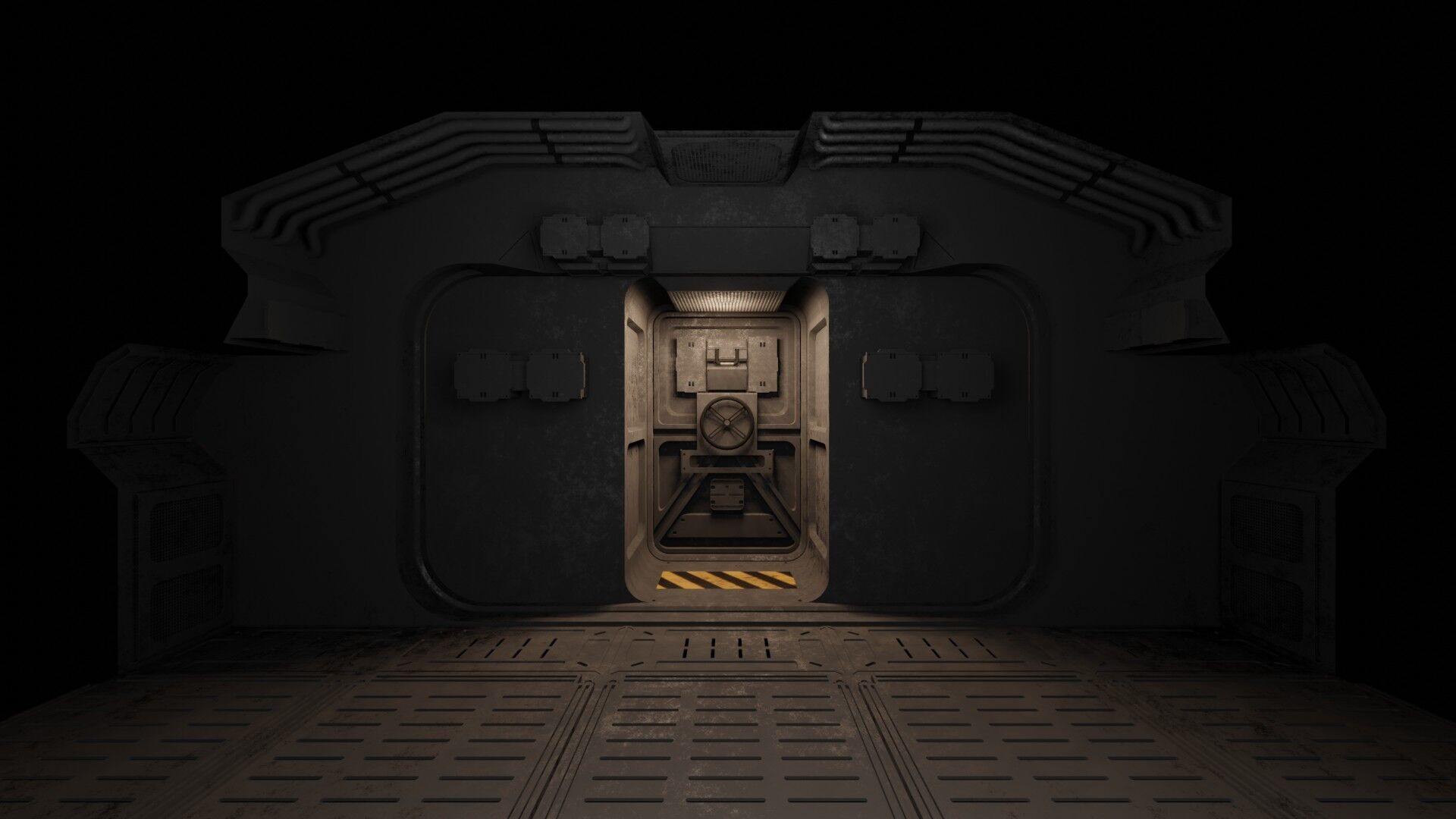 Research control room 3D model_21