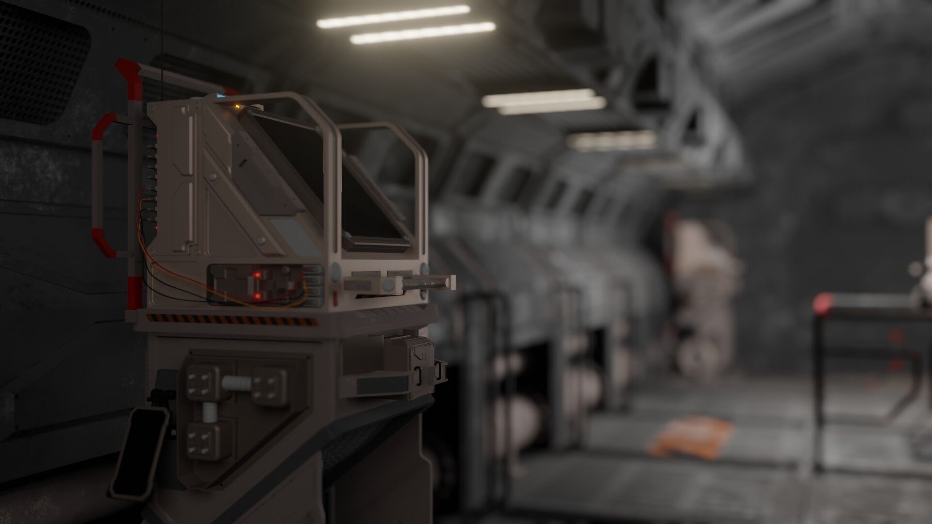 Research control room 3D model_30