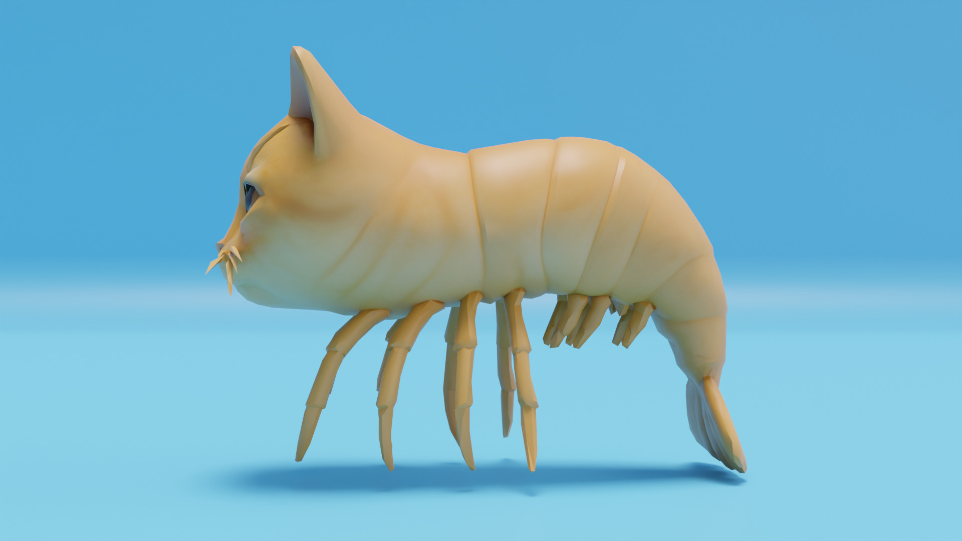 Trippi Troppi Italian brainrot Low Poly Character Low-poly 3D model_3