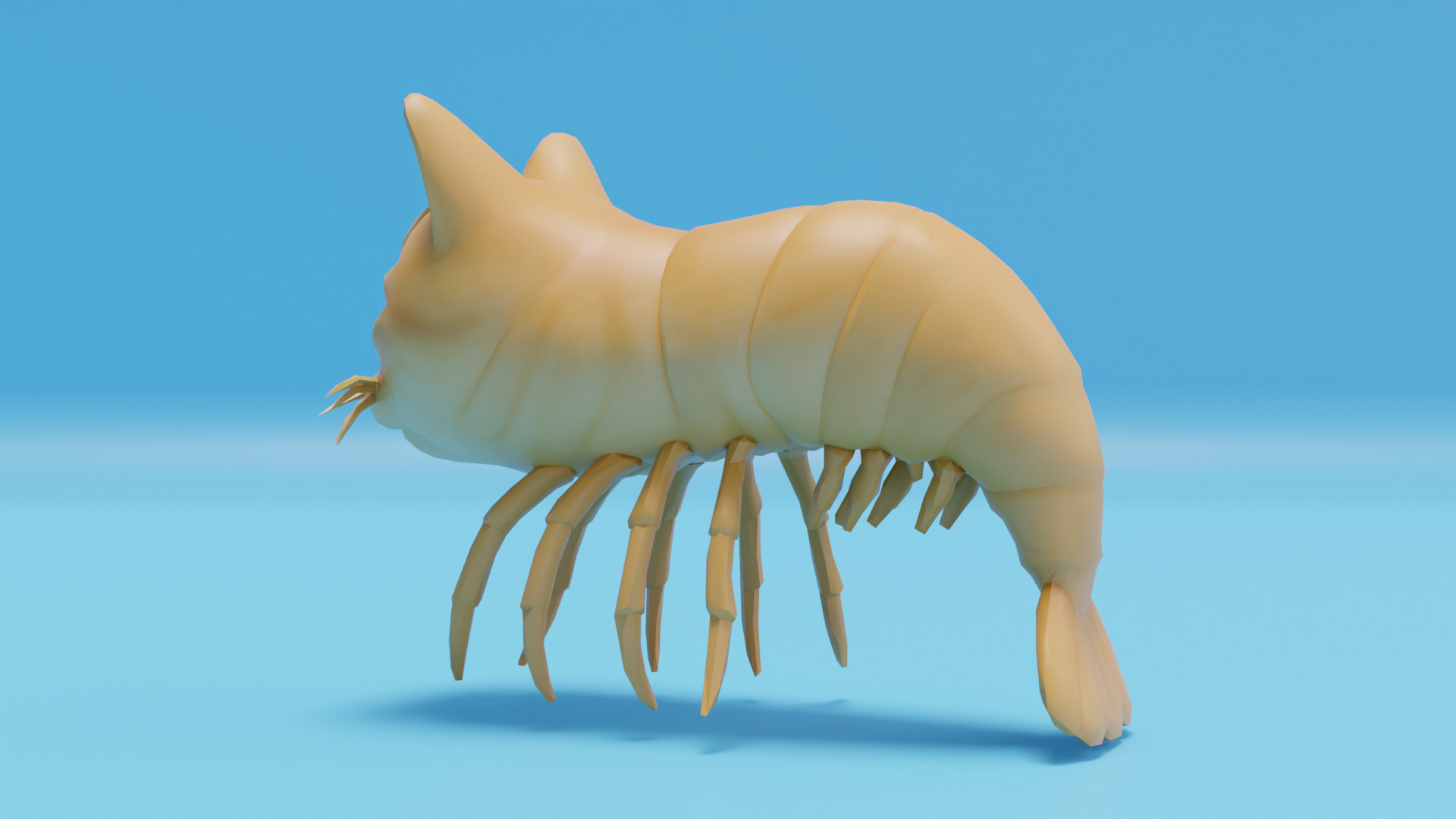 Trippi Troppi Italian brainrot Low Poly Character Low-poly 3D model_4