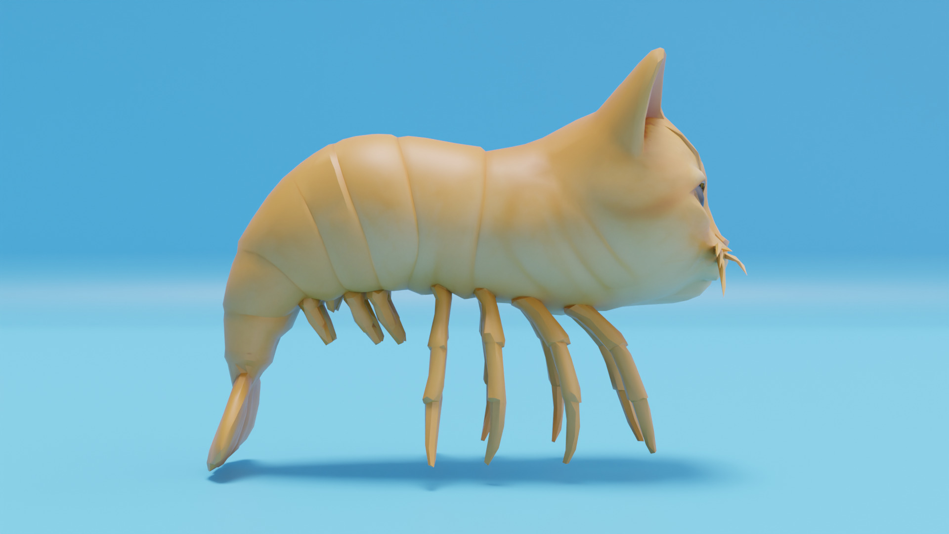 Trippi Troppi Italian brainrot Low Poly Character Low-poly 3D model_10