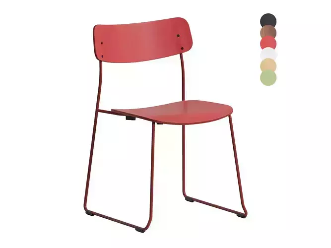 Ella Chair with Sled Base Laminate By Martela