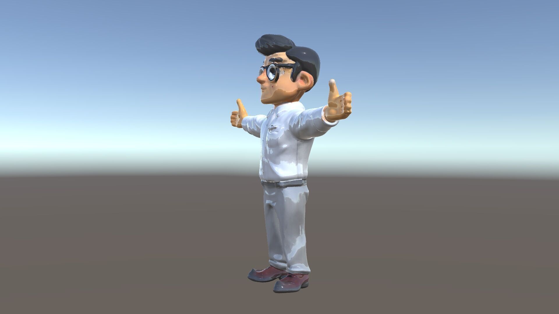 Business Character Model Pack with Multiple Level of Detail Low-poly 3D model_5