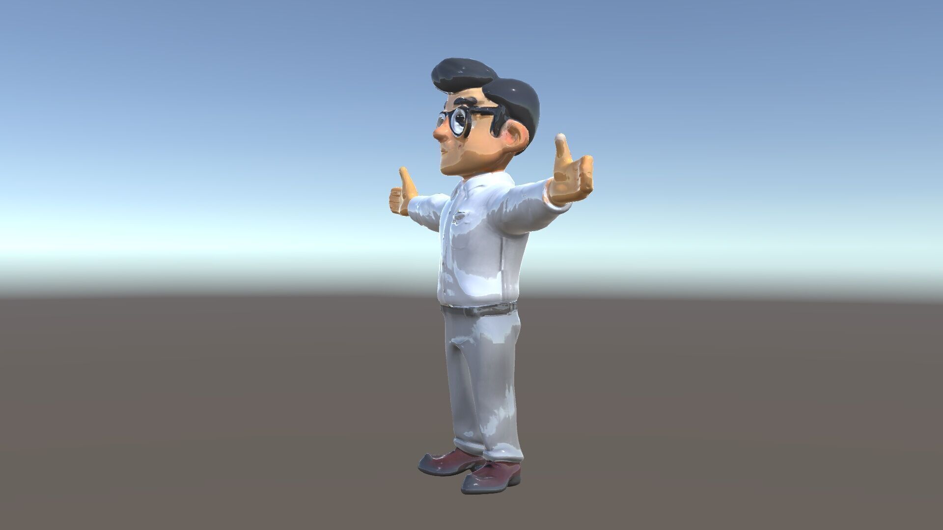 Business Character Model Pack with Multiple Level of Detail Low-poly 3D model_19