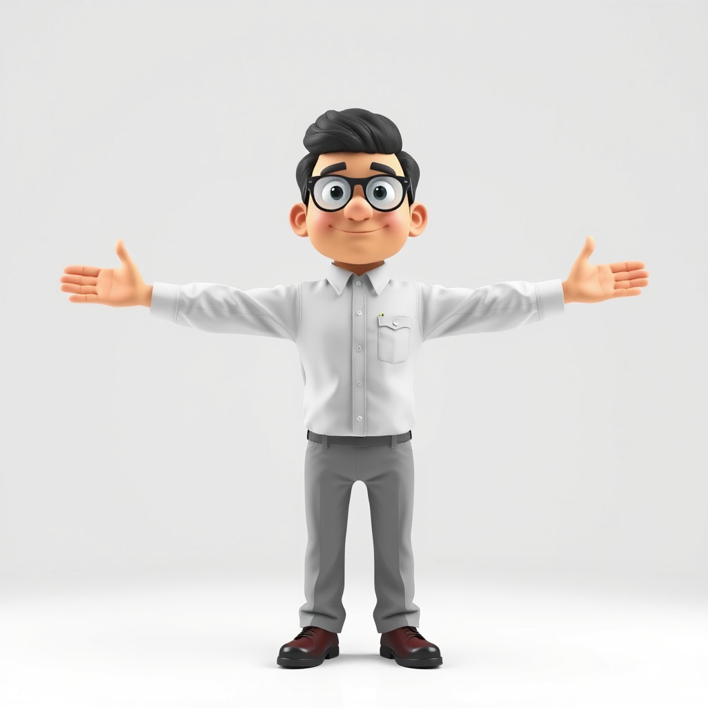 Business Character Model Pack with Multiple Level of Detail Low-poly 3D model_4