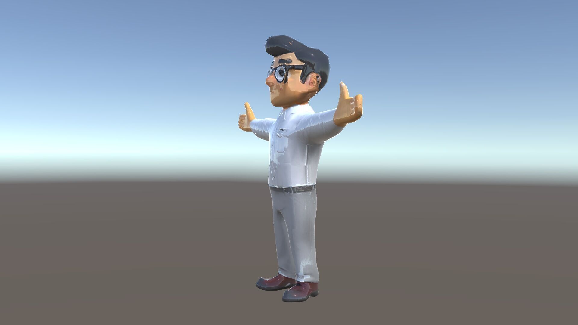 Business Character Model Pack with Multiple Level of Detail Low-poly 3D model_12