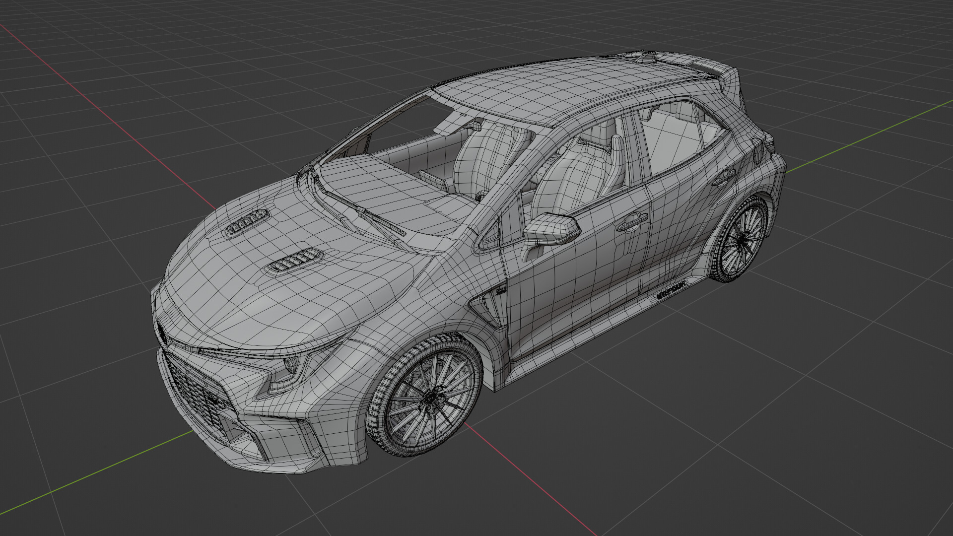 TOYOTA COROLLA GR CIRCUIT EDITION BLUE FLAME 3D model_12