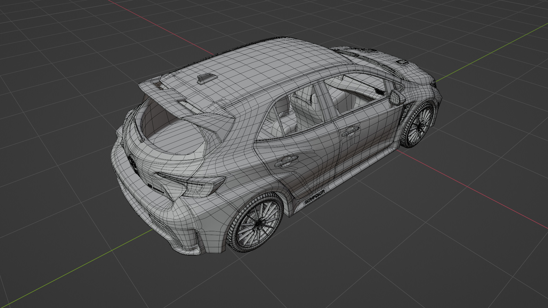 TOYOTA COROLLA GR CIRCUIT EDITION BLUE FLAME 3D model_10