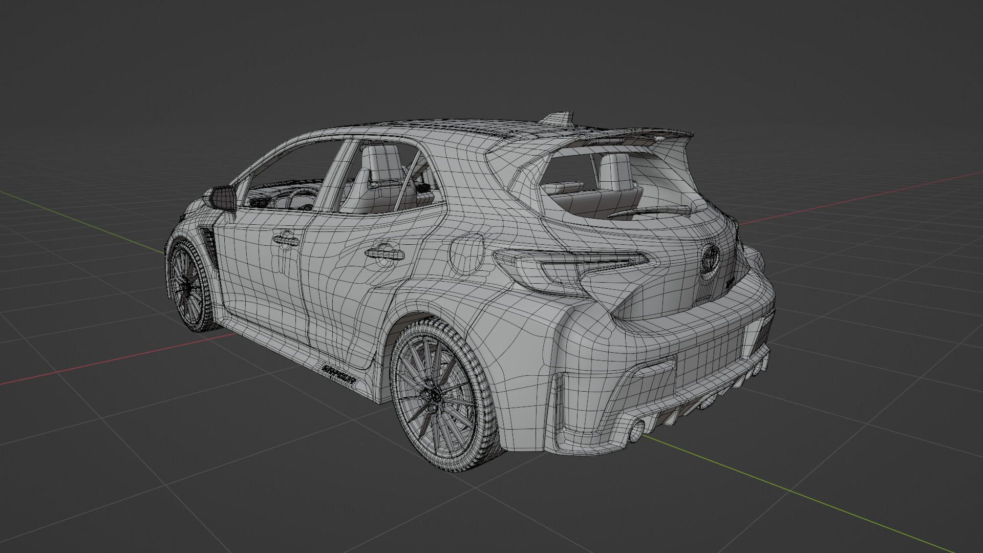 TOYOTA COROLLA GR CIRCUIT EDITION BLUE FLAME 3D model_14