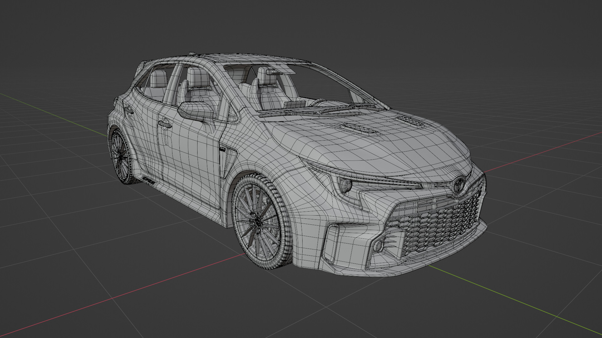 TOYOTA COROLLA GR CIRCUIT EDITION BLUE FLAME 3D model_13