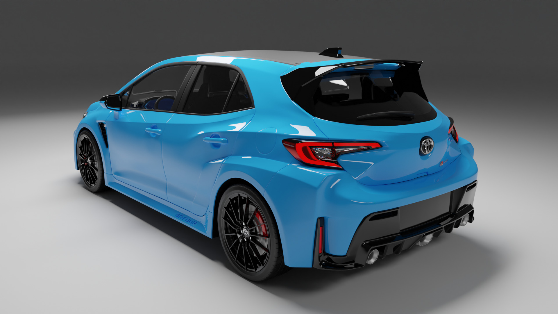 TOYOTA COROLLA GR CIRCUIT EDITION BLUE FLAME 3D model_4